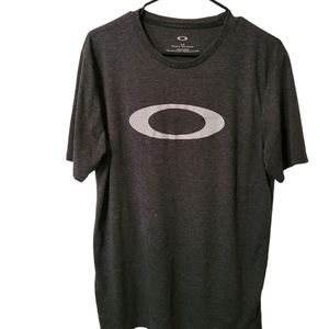 Mens Oakley O-Bold Ellipse Large Grey t-shirt